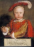 HOLBEIN, Hans the Younger Portrait of Prince Edward oil